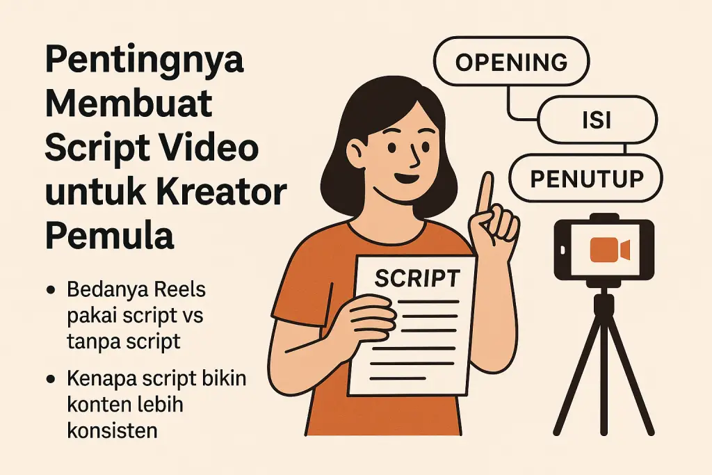 Script video untuk kreator pemula
